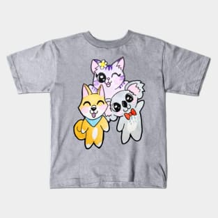 Animal Friends Group Kids T-Shirt